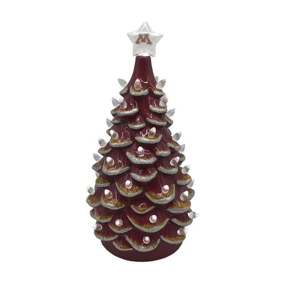 14 in. Minnesota Ceramic Tree, Orange