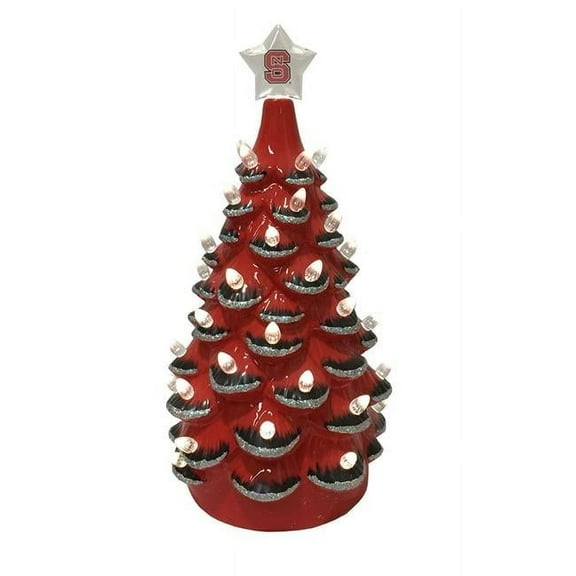 14 in. NC State Ceramic Tree