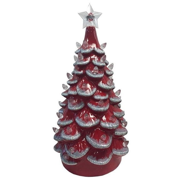 14 in. Oklahoma State Ceramic Tree