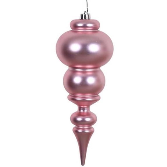 14 in. Orchid Matte Finial UV Drilled Christmas Ornament - Orchid - 14 in.