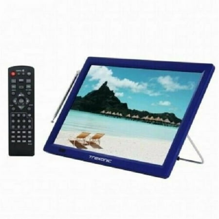 14 in. Portable Rechargeable 1 LED TV with HDMI & Built-in Digital Tuner, Blue