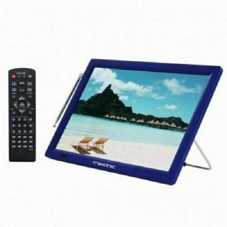 14 in. Portable Rechargeable 1 LED TV with HDMI & Built-in Digital Tuner, Blue
