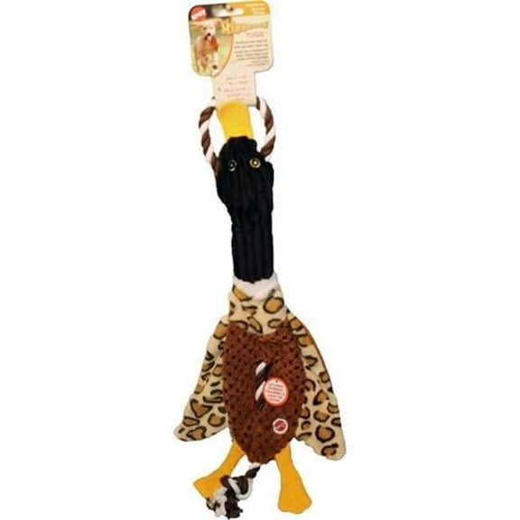 14 in. Skinneeez Mini Tugs Forest Ducks Dog Toy - Assorted Color