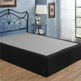 thumbnail image 1 of 14 in. Tailored Microfiber Bed Skirt  Black - Twin, 1 of 1