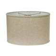 thumbnail image 1 of 14 in. Throwback Oval Linen Lampshade, Dark Wheat, 1 of 1
