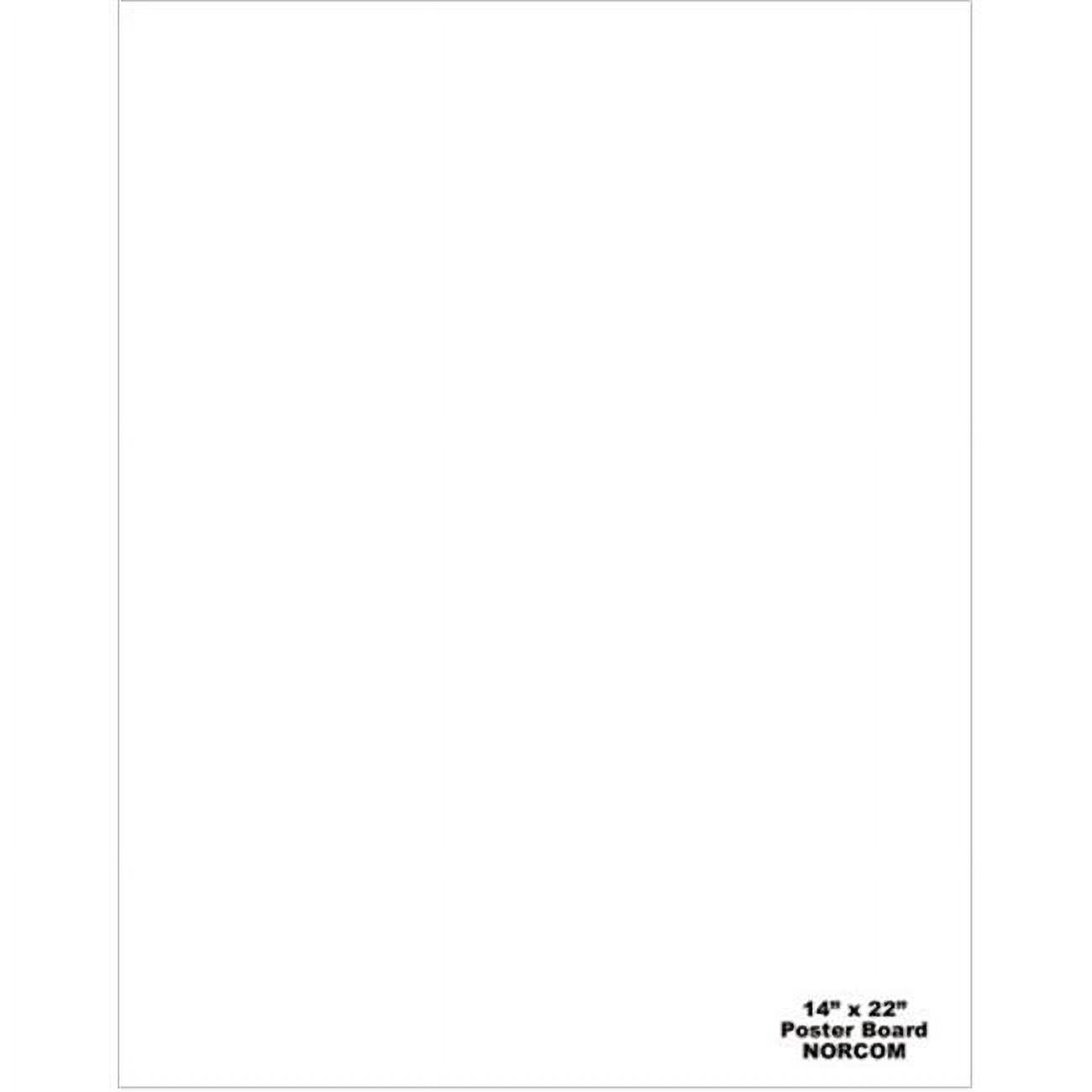 14 in. X 22 in. White Poster Board