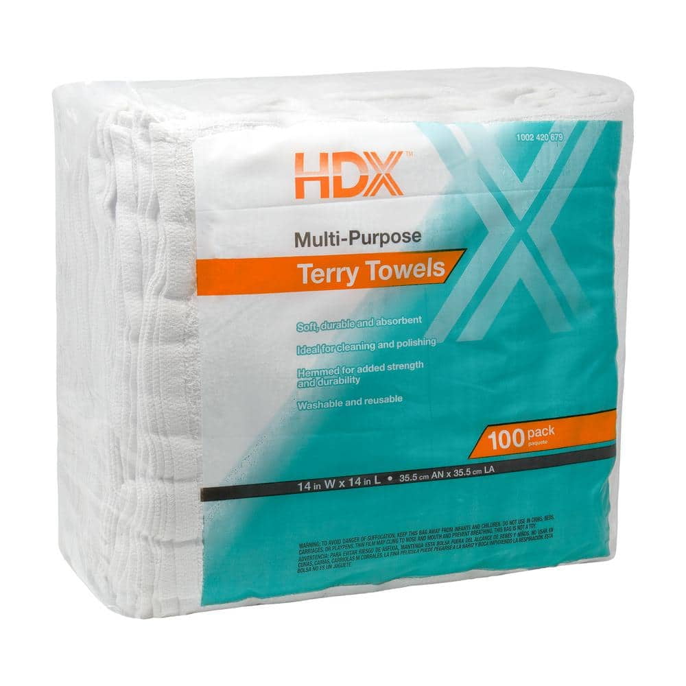 14 x 14 Terry Towels (100-Count)