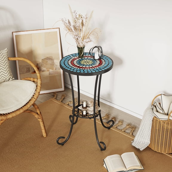 14 - inch Diameter Side Table / Space - saving for Home