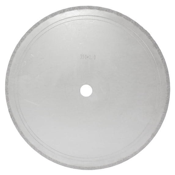 JINGLING 14" inch Diamond Lapidary Saws Blade for Cutting Rocks Notched Rim 1.3mm Arbor Hole 1"