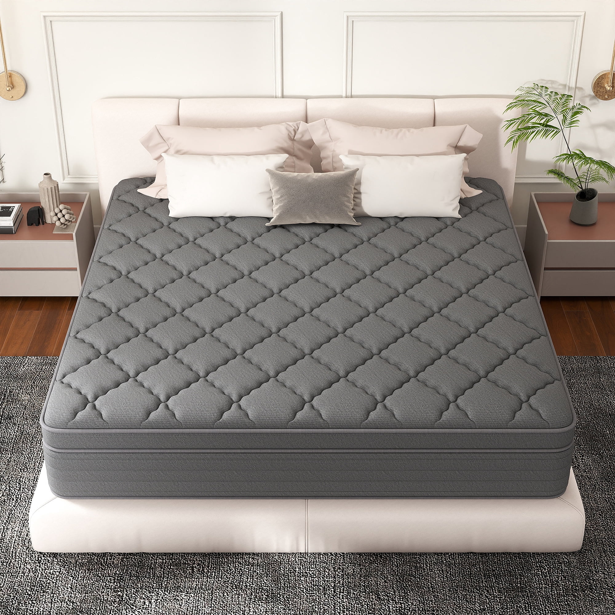 CICIMLU 14 inch Full Mattress ,Gel Memory Foam Hybrid Mattress in a Box, Innerspring Mattress Supportive & Comfortable for Restful Sleep