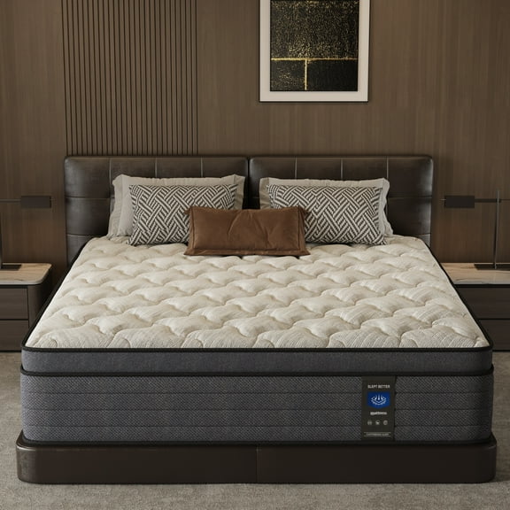 14 inch Full Size Mattress, Memory Foam Individual Pocket Springs Hybrid Mattress in a Box, Medium Firm for Home Rooms Hotels,Breathable and Ergonomic Design, Back Relief Edge Support CertiPUR-US