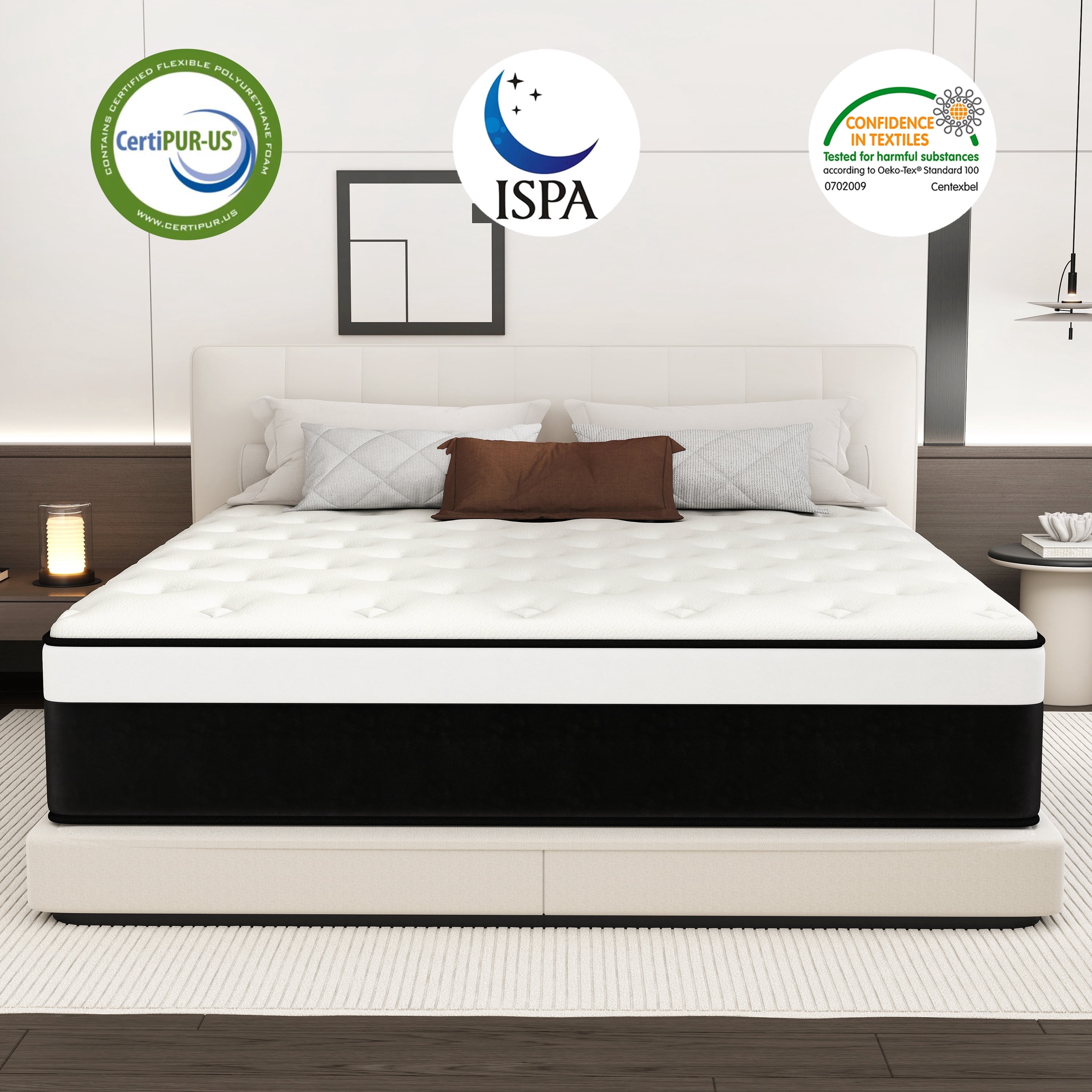 DalisTairy 14 inch Hybrid Mattress in a Box, Gel Memory Foam and Pocket Spring ,Queen Mattress