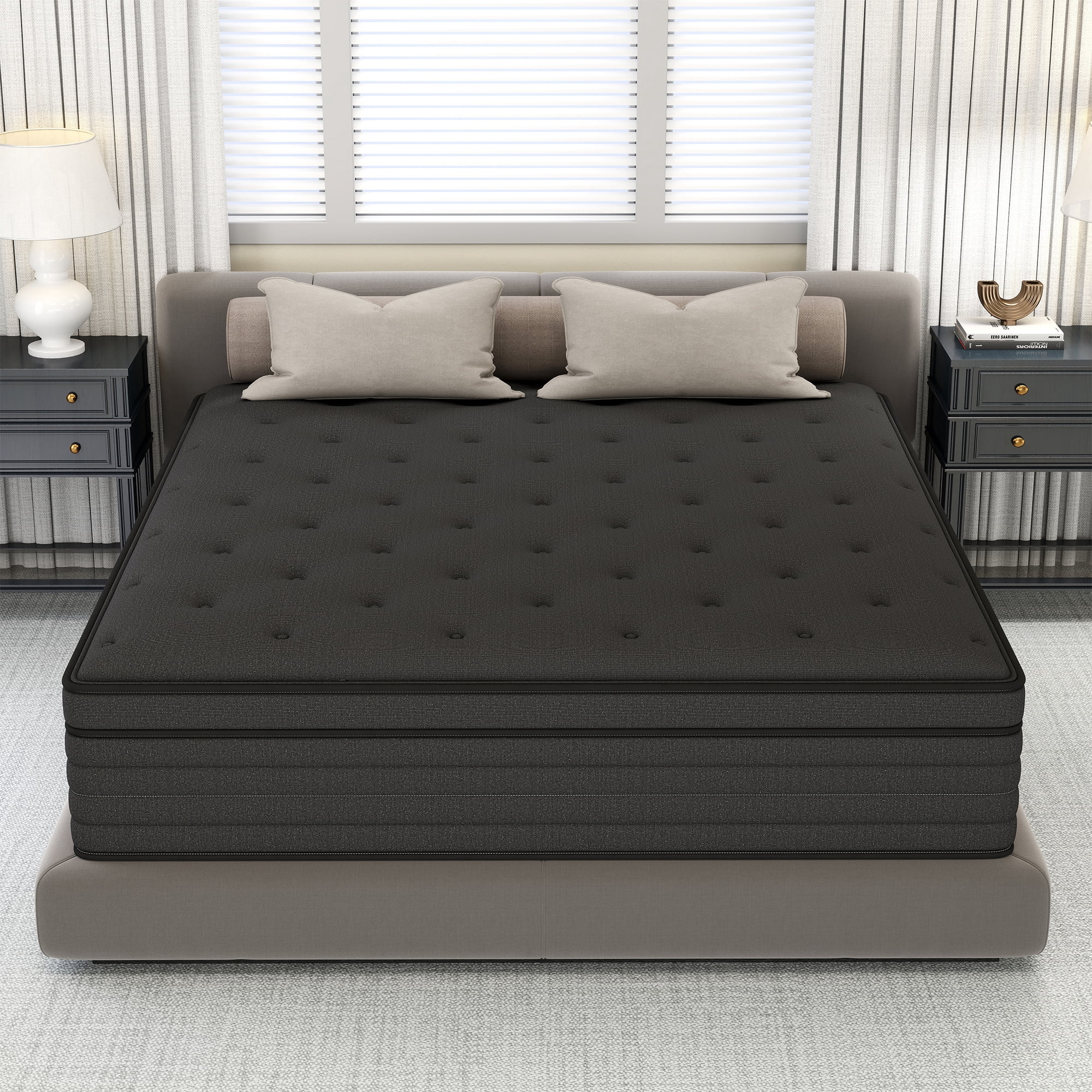 14 inch King Mattress,Hybrid Mattresses Medium Firm in a Box