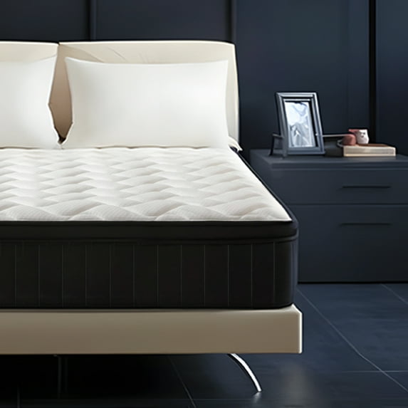 14 inch King Mattress in a Box, Hybrid Mattress With Gel Memory Foam and Innerspring , Medium Comfort for Adults, Pressure Relieving & Supportive