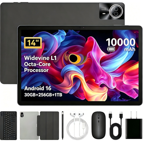 Tablet 10 Inch Android 14 Tablets,WiFi 6 Tableta PC,64GB ROM+8GB RAM ...