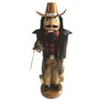 thumbnail image 1 of 14 inch Leather Duster Cowboy Nutcracker - brown, 1 of 1