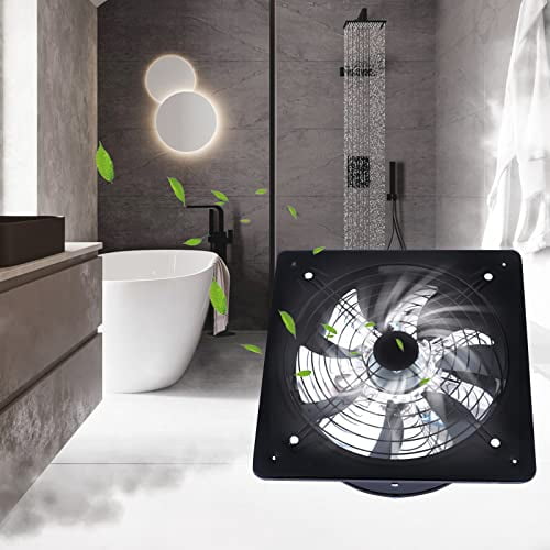 14 inch Portable Exhaust Fan,125W Wall Mounted Vent Fans, Ventilating Fan Ventilation Blower for Garage Shops Kitchen Bathroom Ceiling Attic Fan Household Window Basement Ventilation Fan,1500CMF