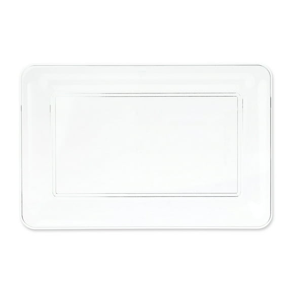 Clear Rectangular Plastic Food Tray, 14", by Way To Celebrate