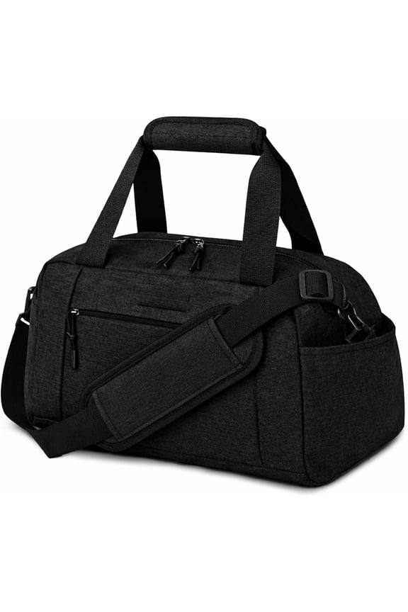 14 inch Small Gym Bag for Women & Men, Lightweight Carry  Mini Duffle Bag with Multiple Pockets,  Bag for Travel and Workout.
