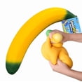 thumbnail image 1 of 14 inch Squeezy Banana - Jumbo Squishy Banana Toy , Ultra-Soft Slow Rising Large Squeeze Fruit, Stress Relief Toy for Adults, Focus & Relaxation, 1 of 5