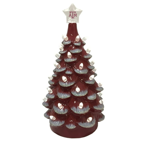 14 inch Texas A&M Ceramic Tree - red