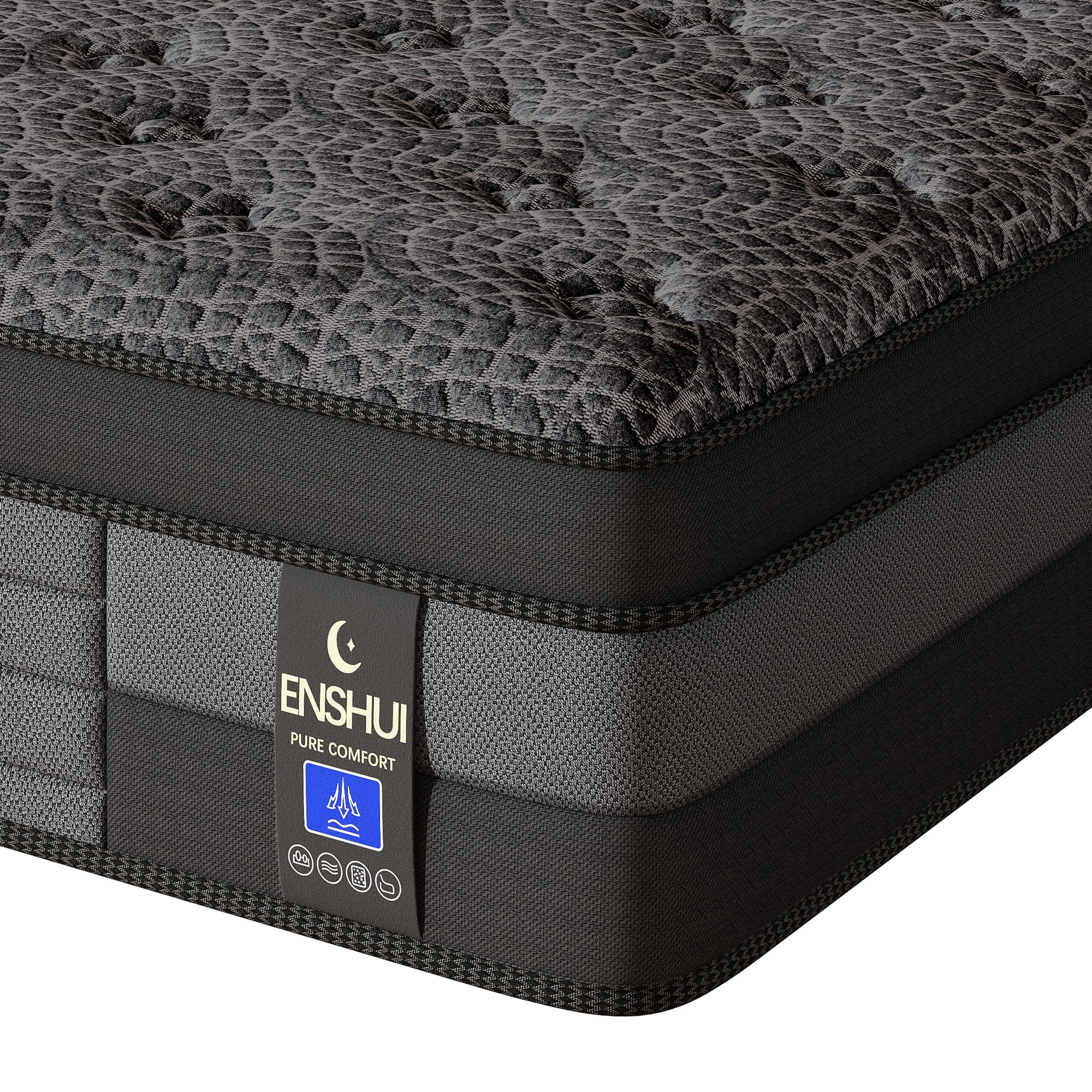 14 inch Twin Mattress,Memory Foam Hybrid Twin Mattress in a Box with Pocket Springs, Pressure Relief & Motion Isolation, CertiPUR-US Certified, Medium Firm