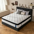 thumbnail image 1 of Queen Rose 14'' Twin Size Mattress Hybrid Memory Foam Mattress, Medium Firm, Pressure Relief, Mattress in a Box, 1 of 14