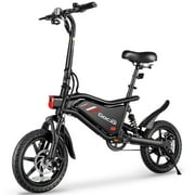 Gocio Ebikes 14"×2.1" Foldable Electric Bicycle for Adults, 350W Commtur E-Bike, 48V 7.8Ah Battery, LCD Dispaly, Electric Bike Small Tire City Ebikes for Women UL2849