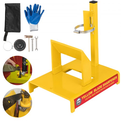 Rust Grinder Blade 14 inches Yellow Lawn Mower Blade Sharpener Grinder Motor NOT Included ...