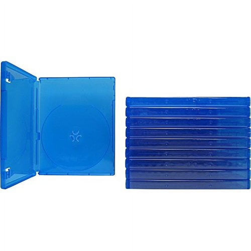 14 mm Capacity Game Cases for PS4 Blue, 10 Count