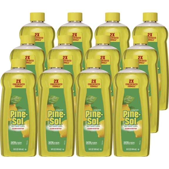 14 oz. Bottle Concentrated Multi-Surface Cleaner - Lemon Fresh Scent (12/Carton)