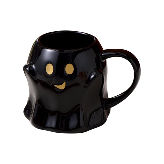 14 oz Halloween Ghost Coffee Mug, Cute Ghosts Ceramic Mugs, 3D Ghost-Shaped Cup, Ghostface Tea Cups with Handle for Home Office Party Use and Holiday Gifts