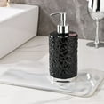 thumbnail image 1 of 14 oz Liquid Soap Dispenser, Refillable Hand Soap Bottle with Pump for Bathroom Kitchen Sink, Modern Round Ripple Design Plastic Dispenser for Lotion Shampoo Dish Soap, 1 of 6