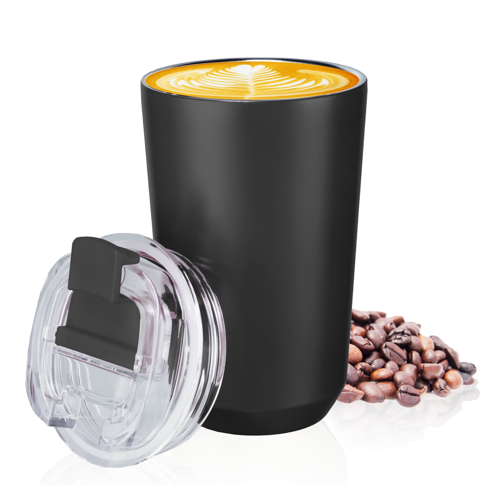 14 oz Insulated Stainless Steel Coffee Mug Spillproof with Lid Double Wall  Travel Coffee Mug with Ha…See more 14 oz Insulated Stainless Steel Coffee