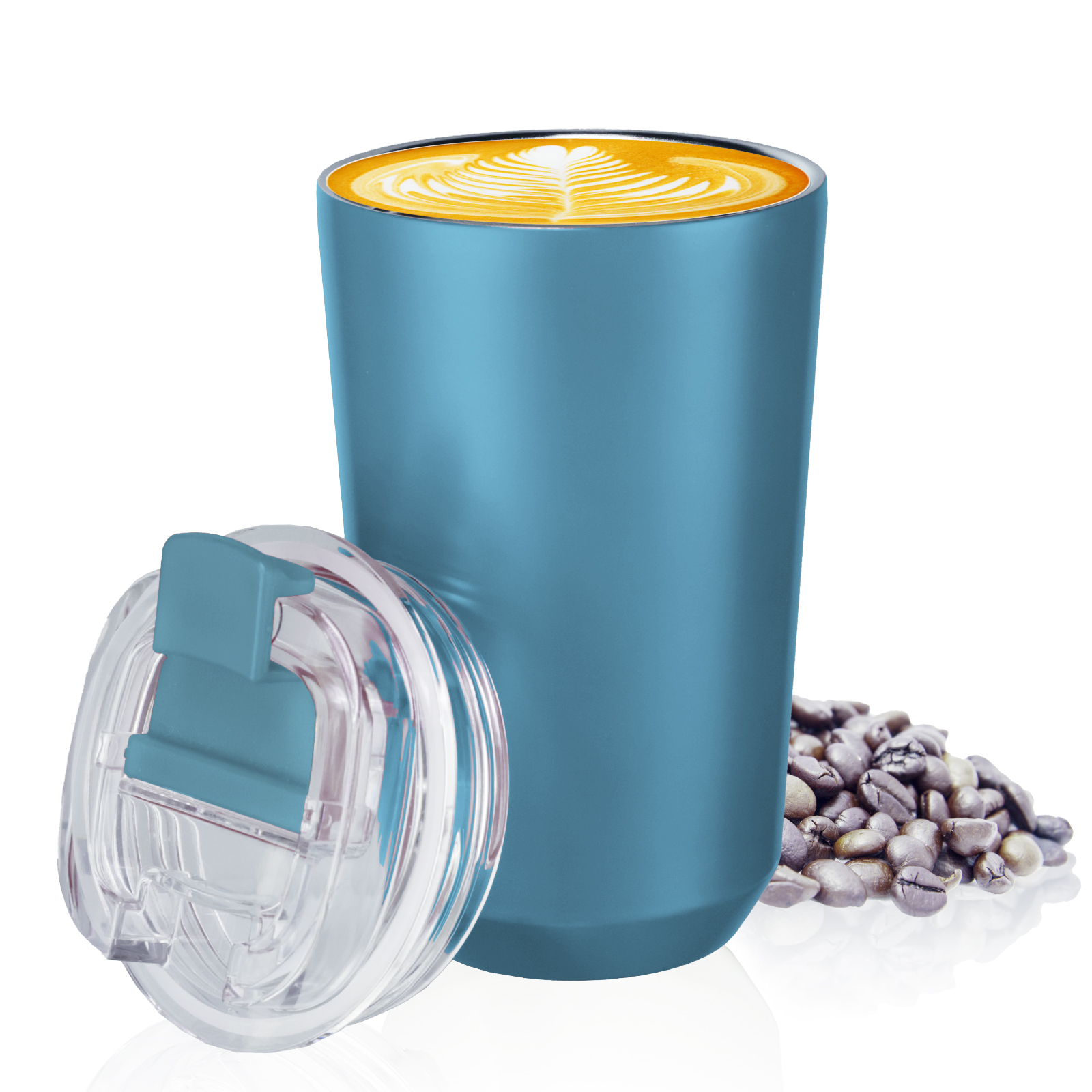 RTIC 20 oz Coffee Travel Mug with Lid and Handle, Stainless Steel