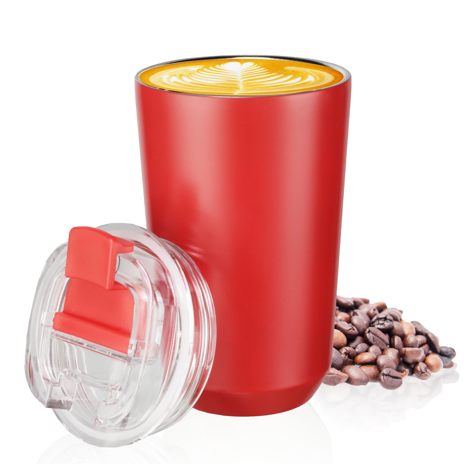 14 oz Stainless Steel Travel Coffee Mug with Lid, DoubleWalled Coffee Tumbler Cup Insulated