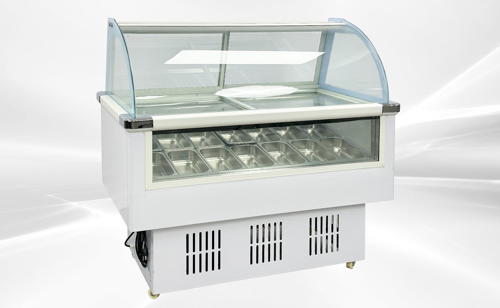 Cooler Depot 53 In. 13 Cu.ft 14 Pan Gelato Ice Cream Freezer BQL-222