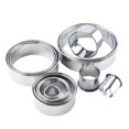 thumbnail image 1 of 14 piece stainless steel round die baking tool rustproof durable precise cutting non stick easy to clean multifunctional, 1 of 8