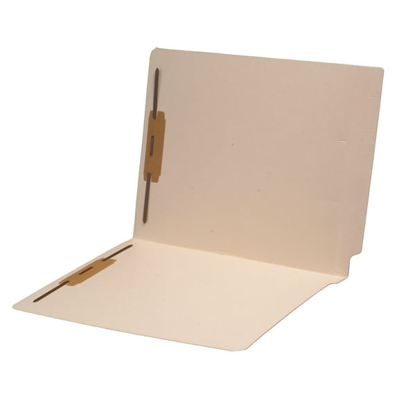 14 pt Manila Folders, Full Cut 2-Ply End Tab, Letter Size, Fastener Pos #1 & #3 (Box of 50)