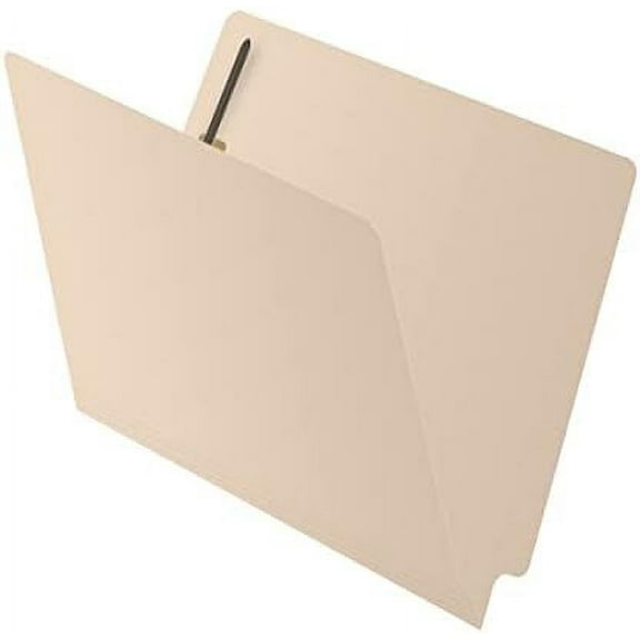 14 pt Manila Folders, Full Cut 2-Ply End Tab, Letter Size, Fastener Pos #1 & #3 (Carton of 250)$$Office