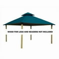 thumbnail image 1 of 14 sq. ft. Gazebo Roof Framing & Mounting Kit with Oz Green Outdura Canopy, 1 of 1