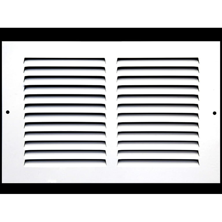 6 in. x 6 in. Steel Return Air Grille in White