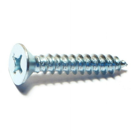 #14 x 1-1/2" Zinc Plated Steel Phillips Flat Head Sheet Metal Screws SMSFLS-245