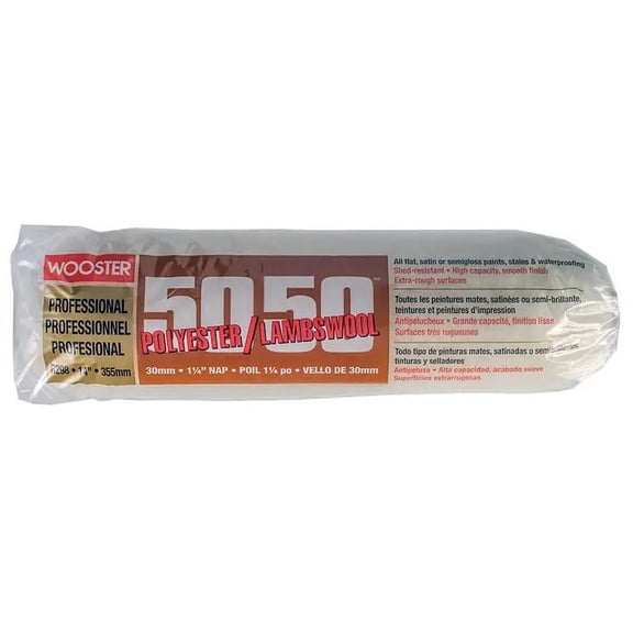 Wooster Genuine 14" 50/50 1" Nap Roller Cover - R298-14