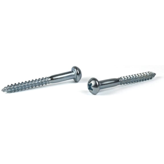 #14 x 1 1/4" Wood Screws / Phillips / Round Head / Steel / Zinc - 1000 Piece Carton