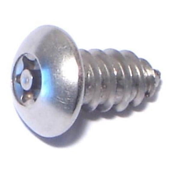 #14 x 1/2" 18-8 Stainless Security Button Sheet Metal Screws SMSBSS-087 (12 pcs.)
