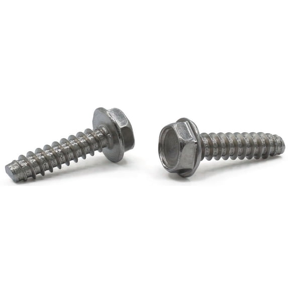 #14 x 1/2" Type B Self-Tapping Screws / Unslotted / Hex Washer Head / Steel / Zinc - 3000 Piece Carton