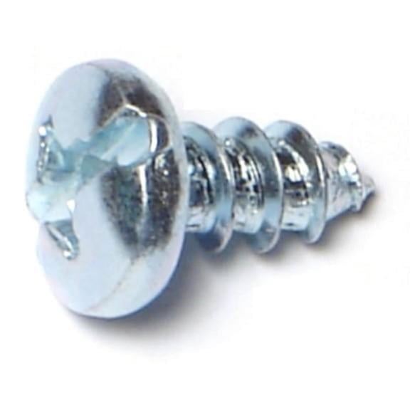 #14 x 1/2" Zinc Plated Steel Combo Pan Head Sheet Metal Screws SMSPS-538