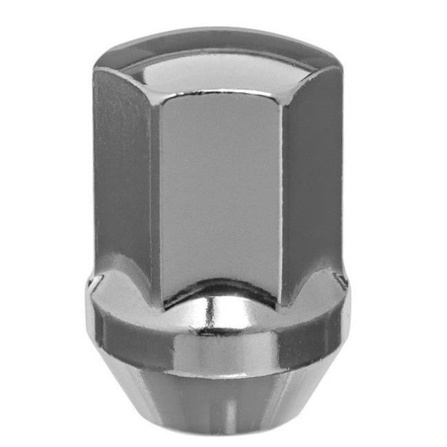 14 x 1.5 in. Chrome Cone Seat OE Style Acorn Bulge Closed End Lug Nut