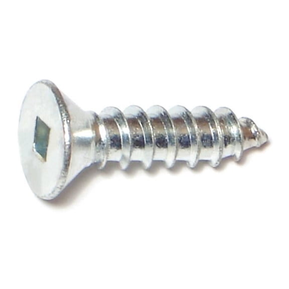 #14 x 1" Zinc Square Drive Flat Head Wood Screws WSFS-458 (25 pcs.)